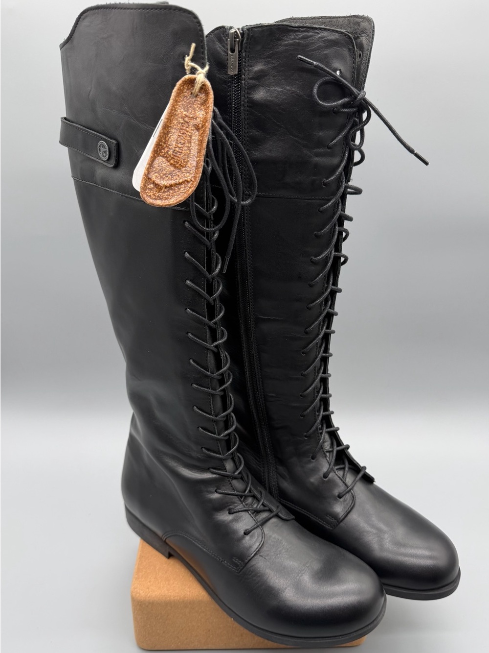 Women’s US 11 EU 41 Birkenstock Longford Langford Knee High Lace Up Boots New